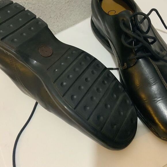 Cole Haan Black Leather Zeno Lace Up Mens Oxford Loafer Dress Shoes main image 8